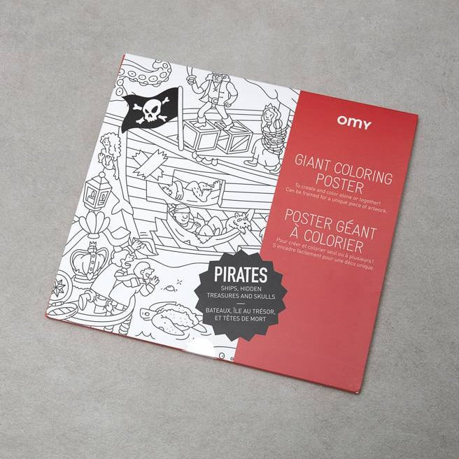 Omy | Giant Coloring Poster - Pirates