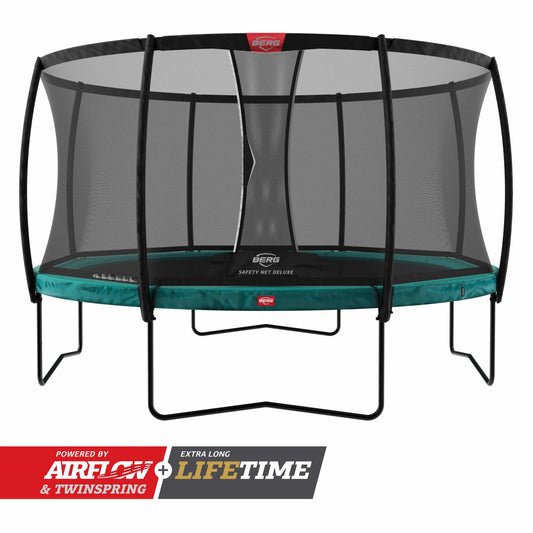 Berg Trampoline Champion 330 groen + veiligheidsnet Deluxe