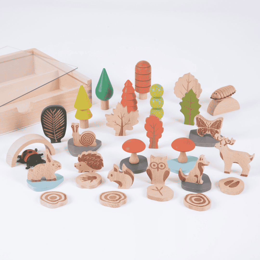 Coffret de chemins forestiers en bois Tickit