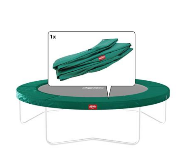 Berg Trampoline Favorit 330 - beschermrand groen