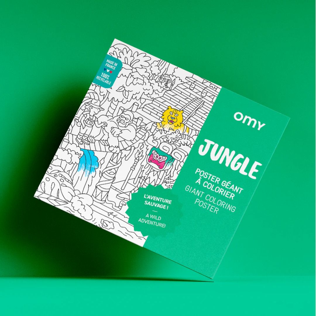 OMY Giant Coloring Poster - A wild adventure