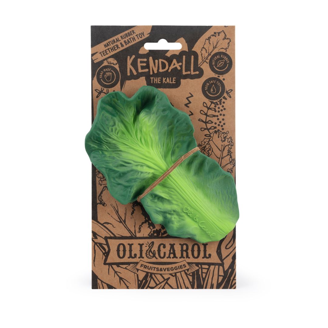 Teether cabbage leaf in natural rubber