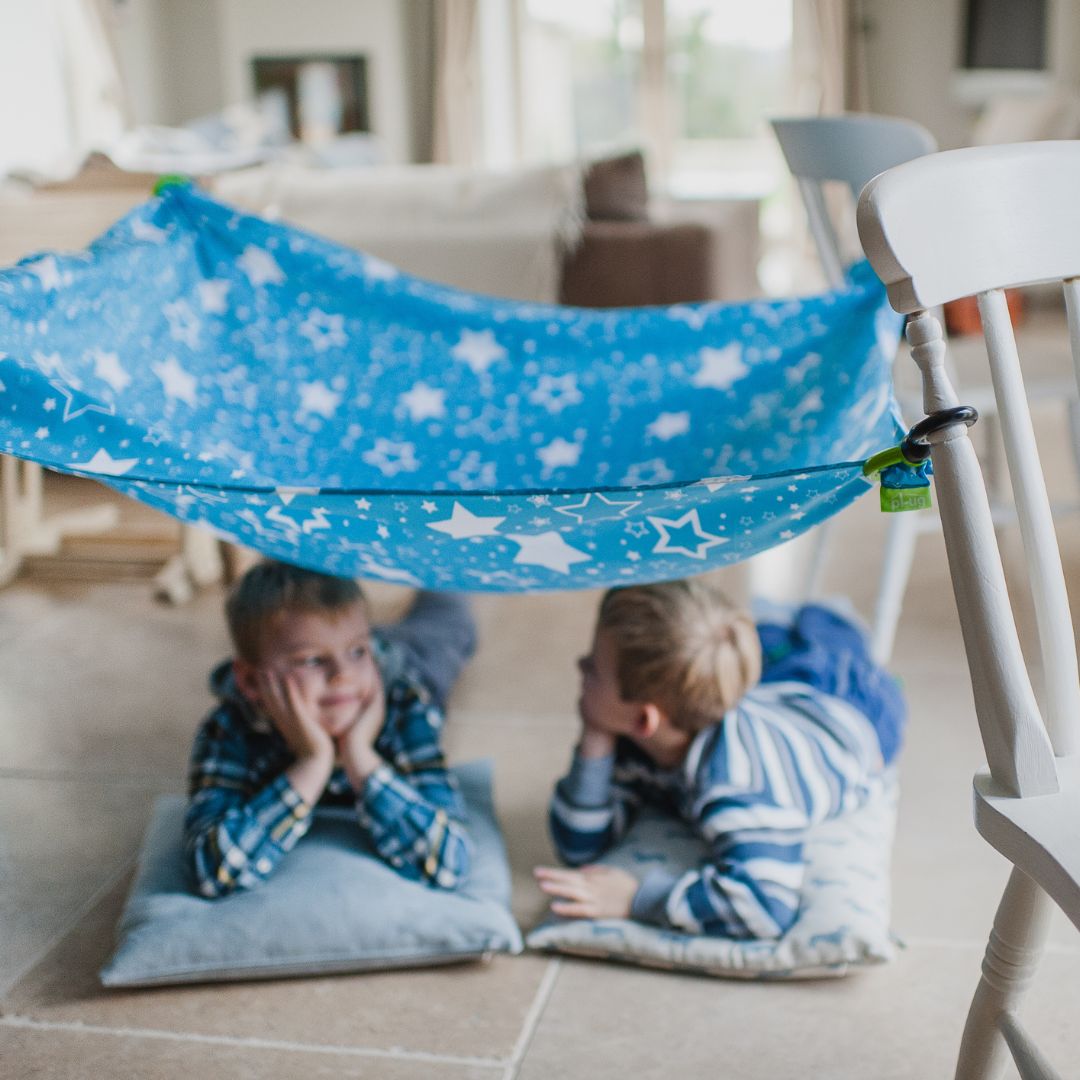 samen tent bouwen binnen