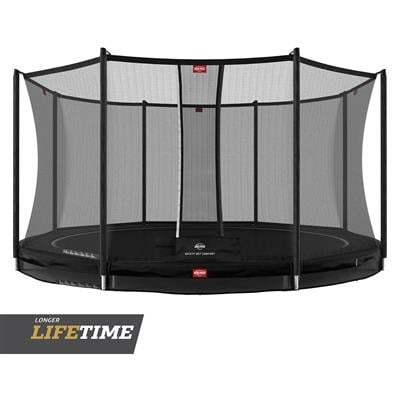 Berg Trampoline Inground  Favorit 430 zwart + veiligheidsnet Comfort