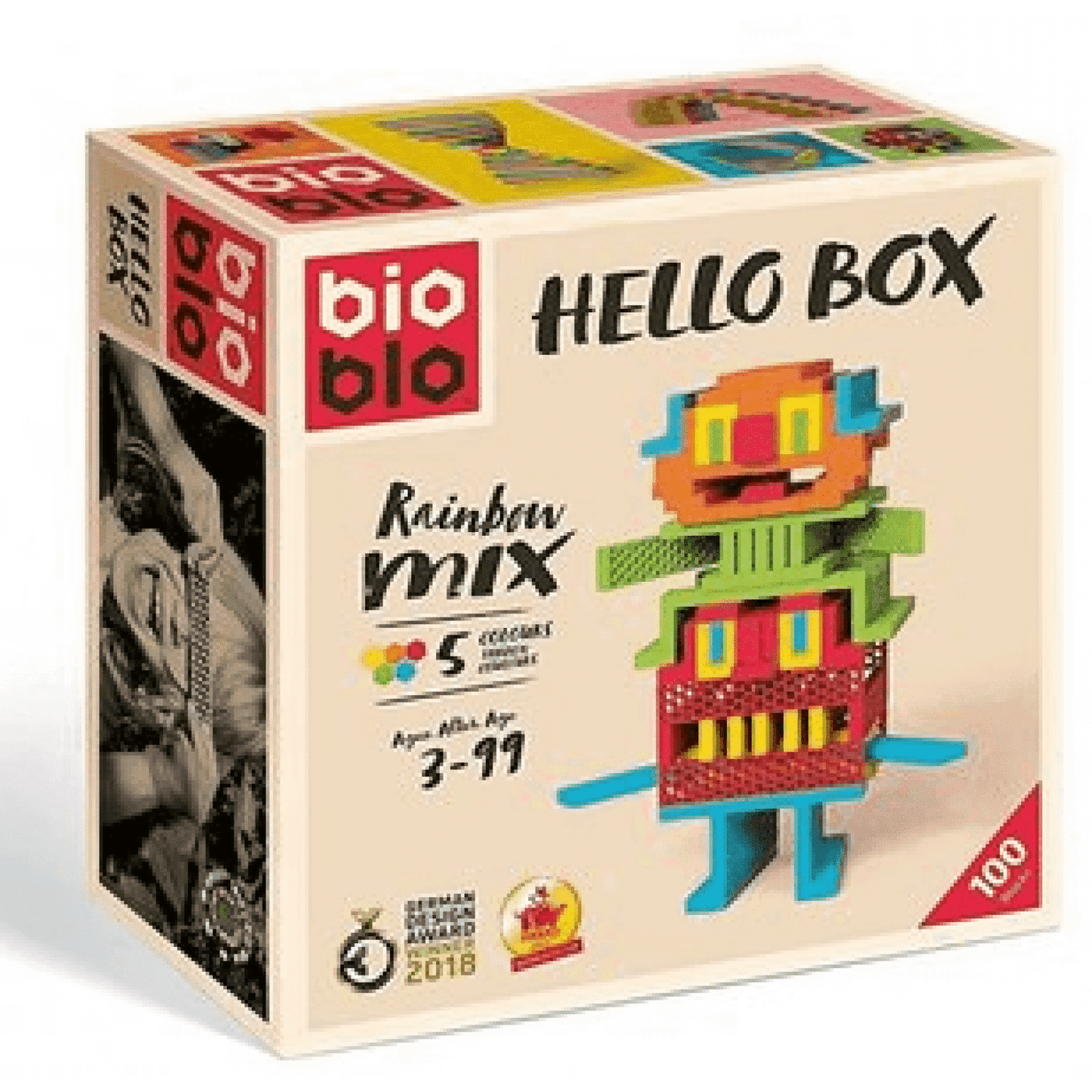 BioBlo Hello Box Rainbow 100 plankjes