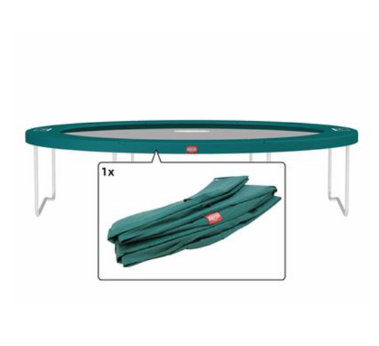 Berg Trampoline Favorit 430 - beschermrand groen