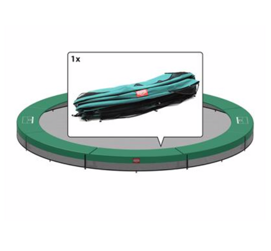 Berg Trampoline Inground Favorit 430 - beschermrand groen