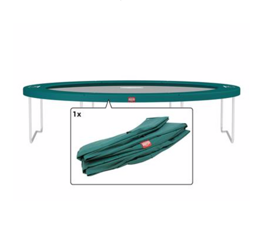 Berg Trampoline Favorit 380 - beschermrand groen