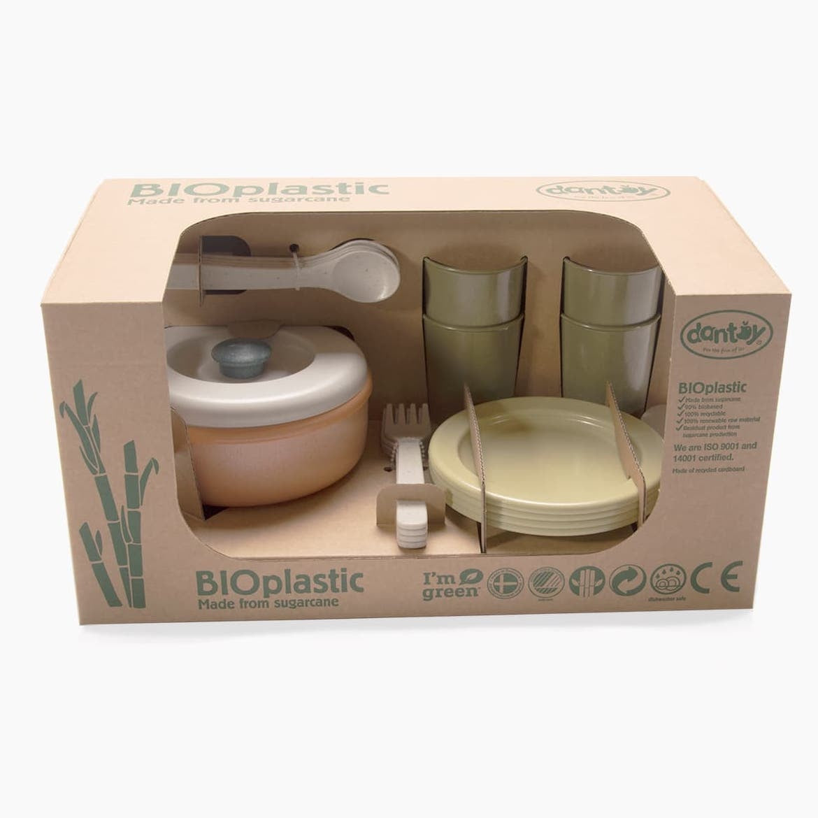 Set de dïner en bioplastique (22 pcs)