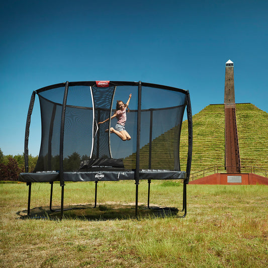 Berg Trampoline Champion Ultim  330 grijs met veiligheidsnet de luxe